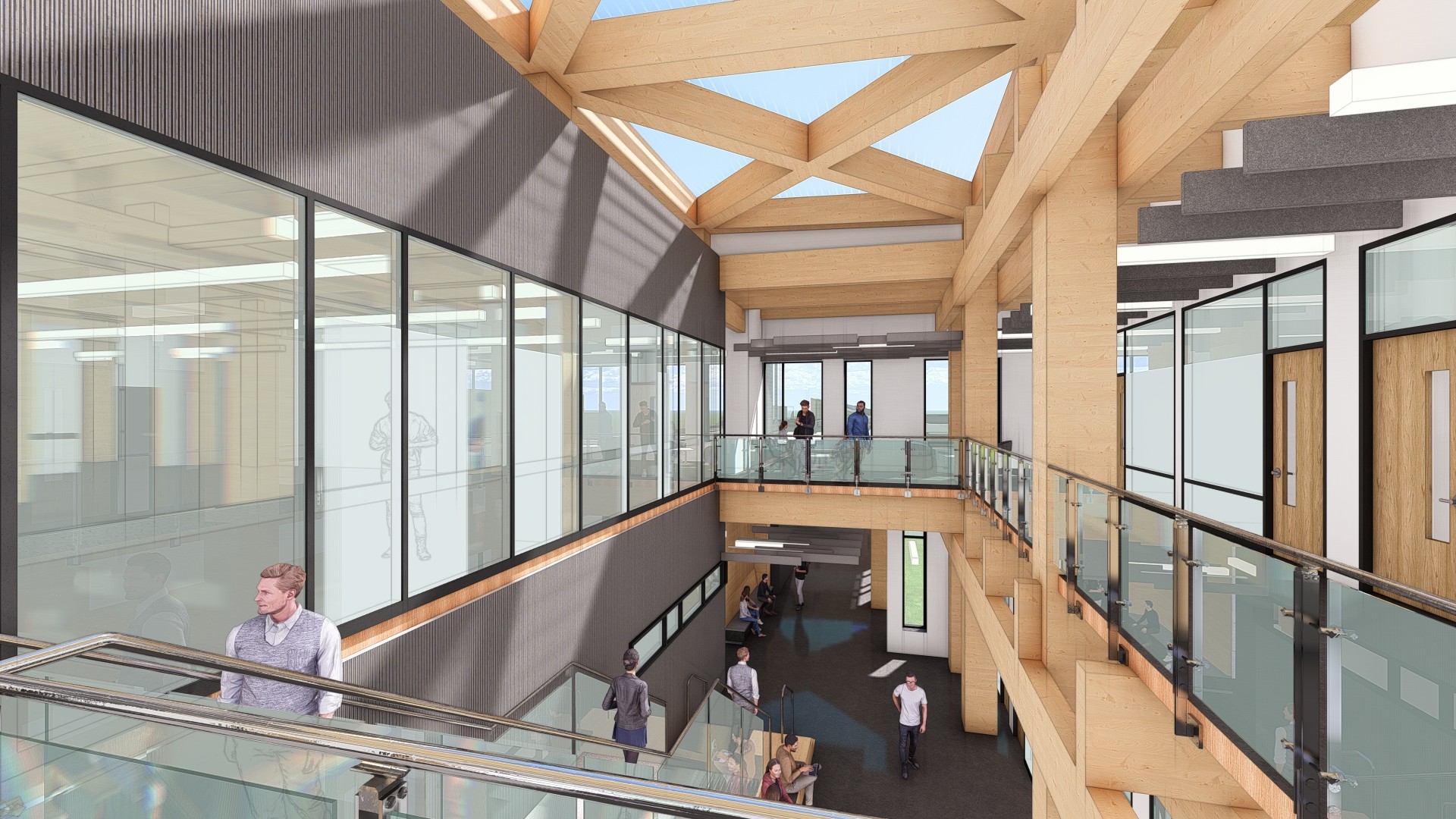 Rendering of the interior of the packaging building expansion